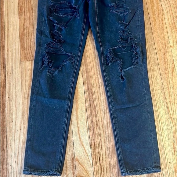 American eagle black jeans comfort stretch waistband size 000 - Picture 3 of 7